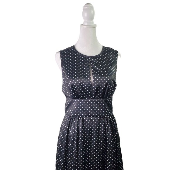 Kate Young for Target Women’s Open-Back Dress Satin Polka Dot Print Dress, Sz 6 - Picture 6 of 11